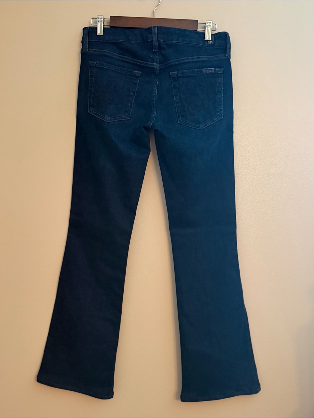 7 For All Mankind A Pocket Flare Jeans Dark Wash Size 29 - Picture 3 of 10